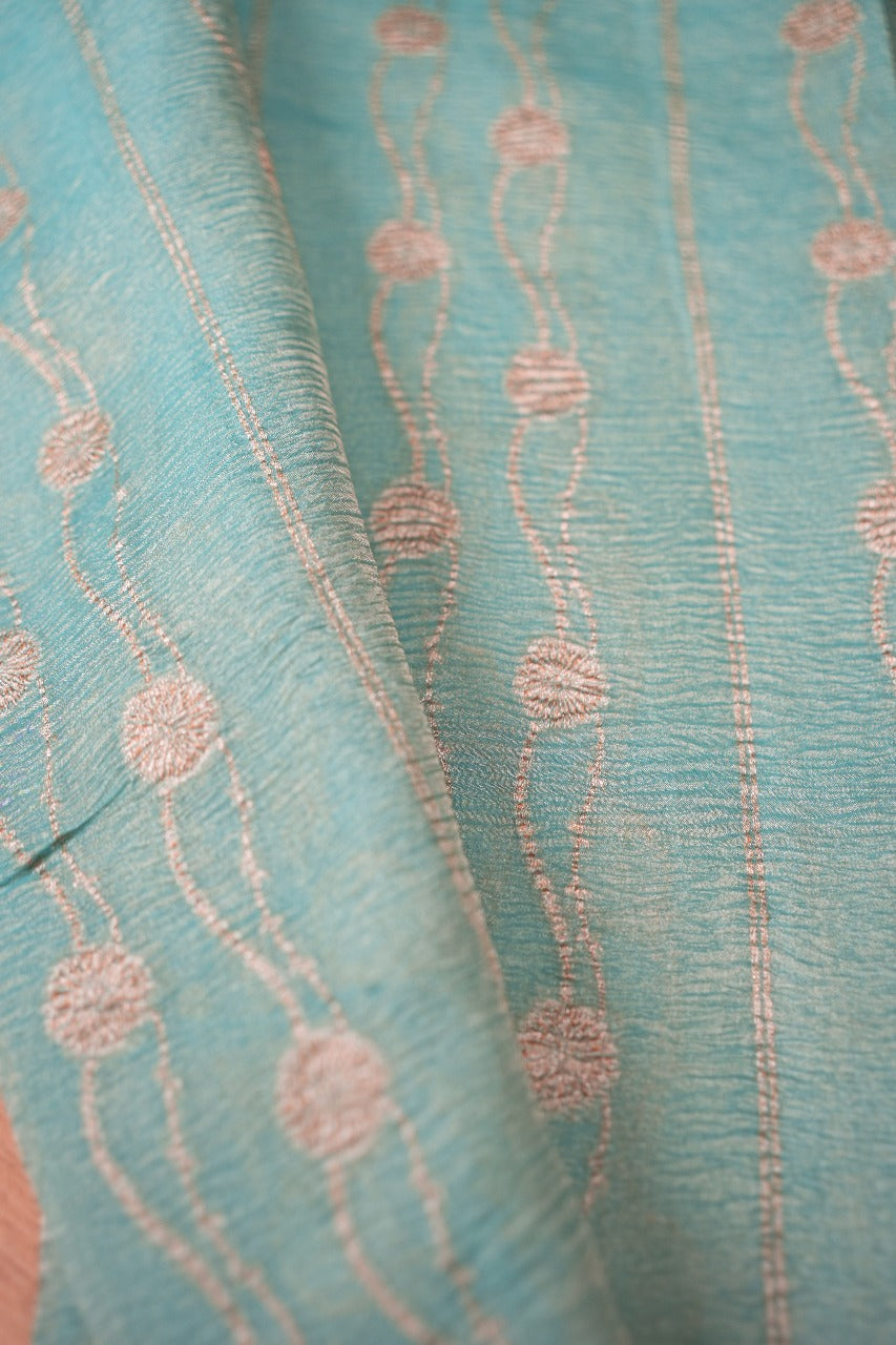 Pure Crushed Tissue Saree TSA2496