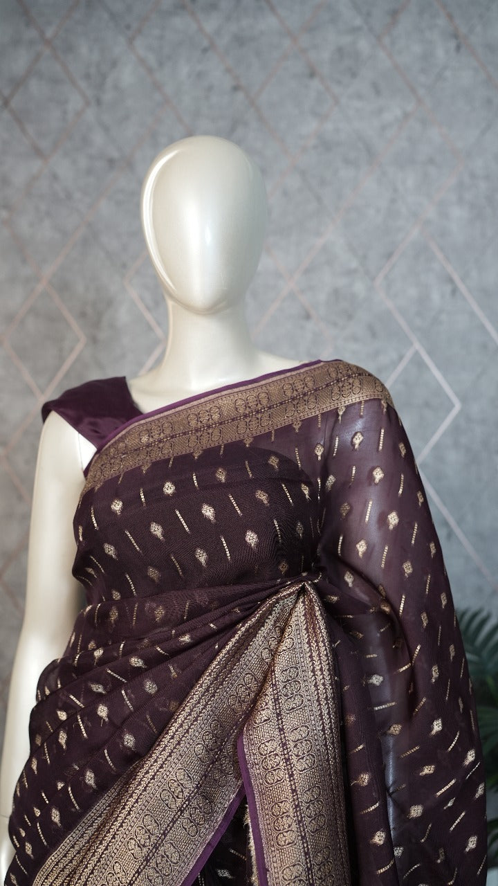 Organza Saree TSA3556