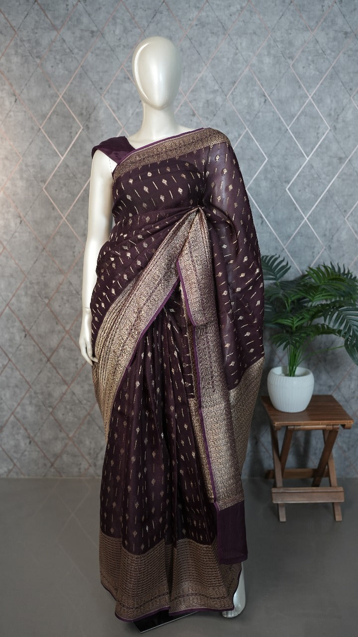 Organza Saree TSA3556