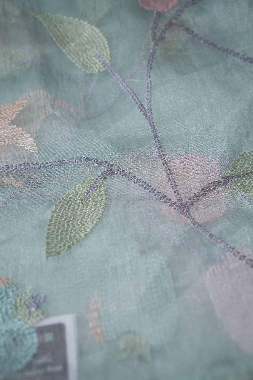 Crushed Organza Saree TSA3367