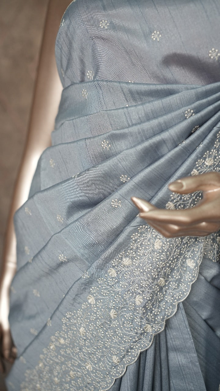 Semi-Tussar Saree TSA3558