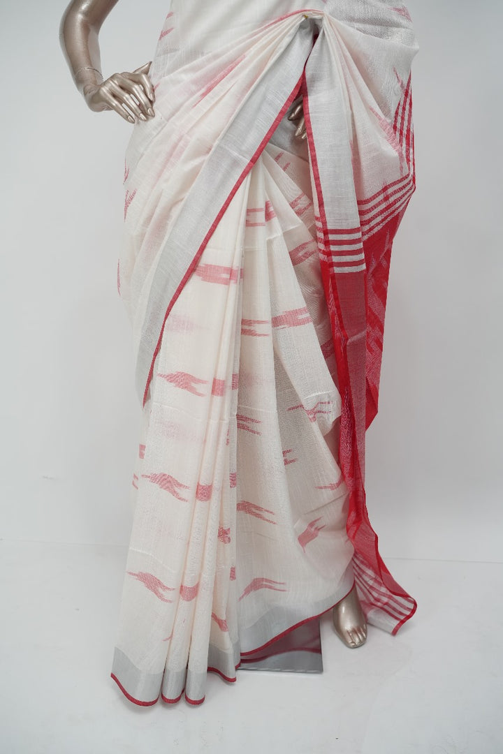 LINEN COTTON SAREE TSA1393