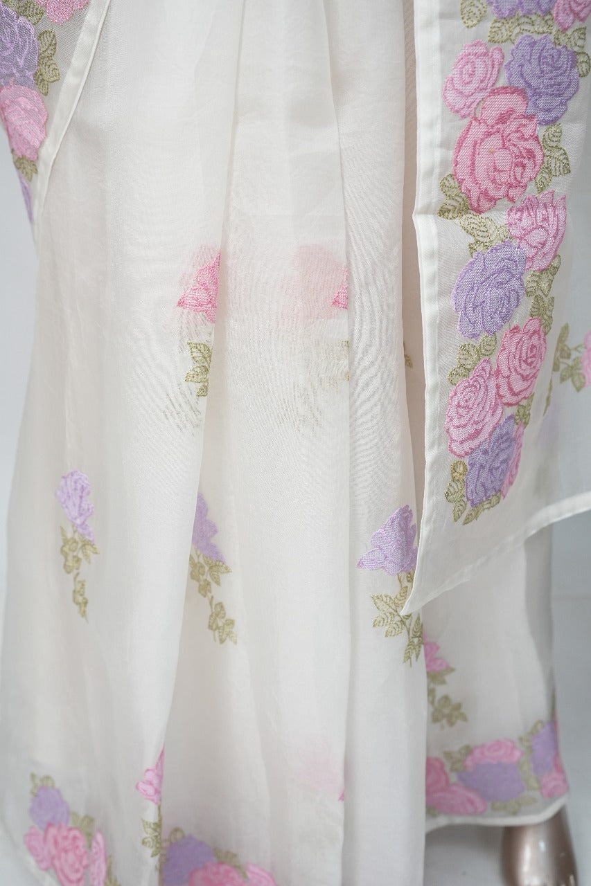 Pure Organza Saree TSA3235