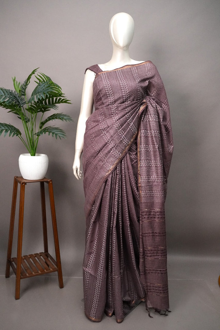 Semi Tussar Saree TSA2141