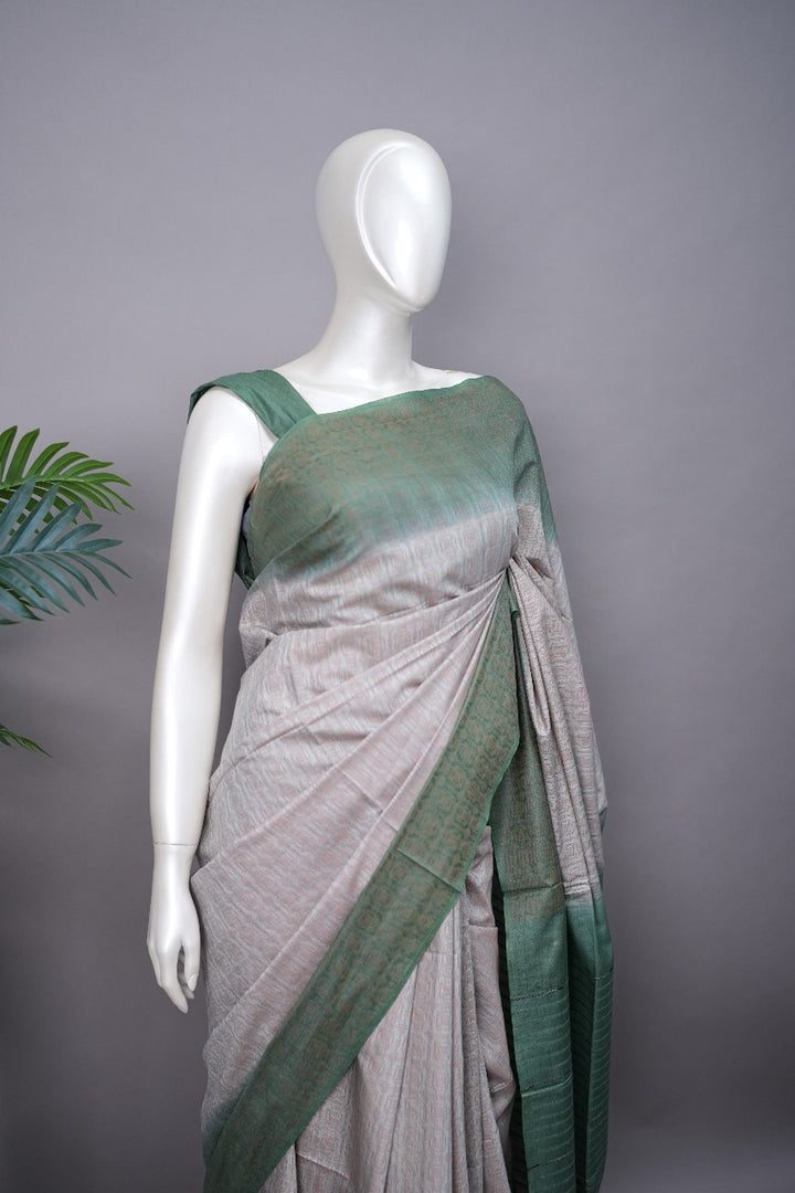 Linen Cotton Saree TSA2174