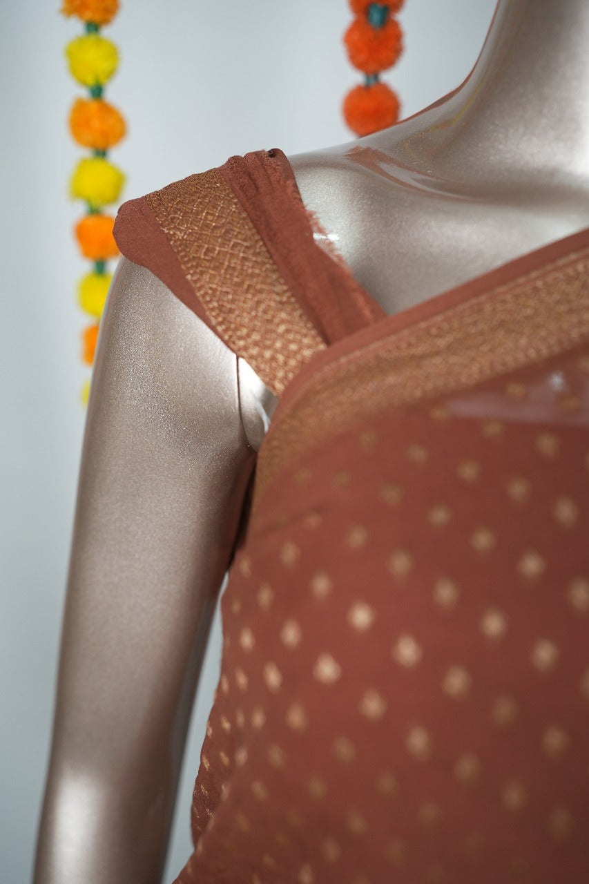 Pure Banarasi Georgette Saree TSA3199