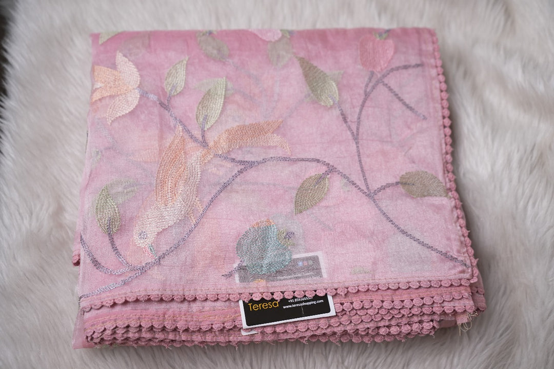 Crushed Organza Saree TSA3367