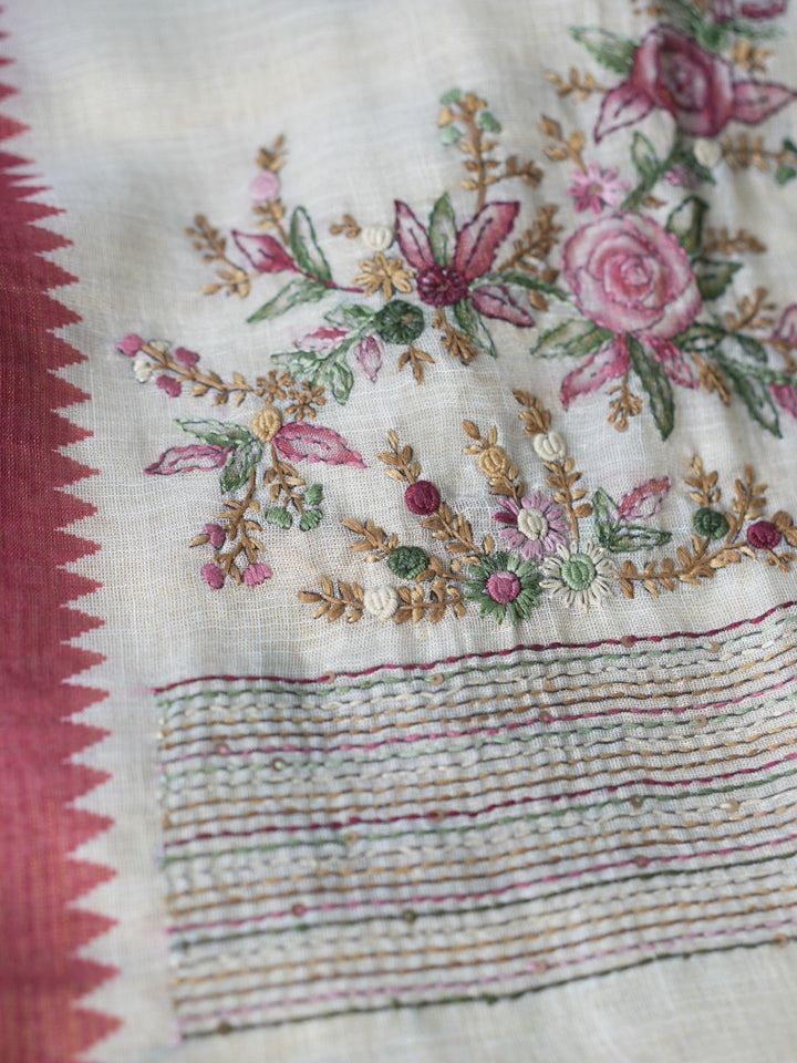 Tissue Linen Saree TSA2753