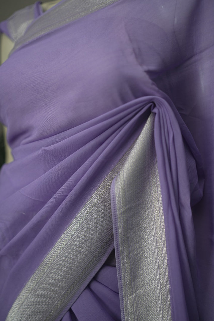Georgette Banarasi Saree TSA383