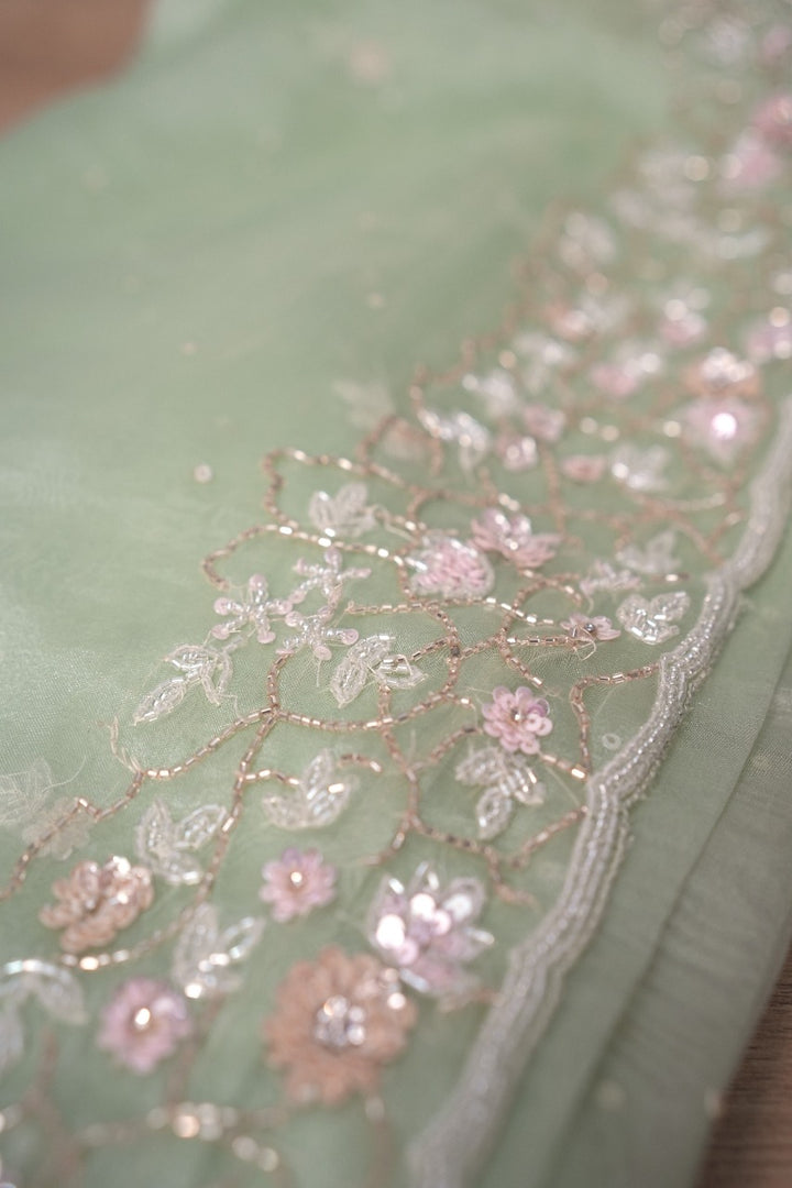 Glass Organza Saree TSA2475