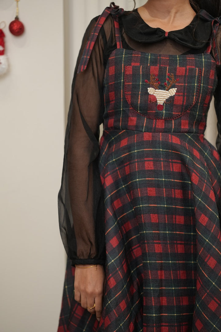 A-Line Plaid dress TFR3017