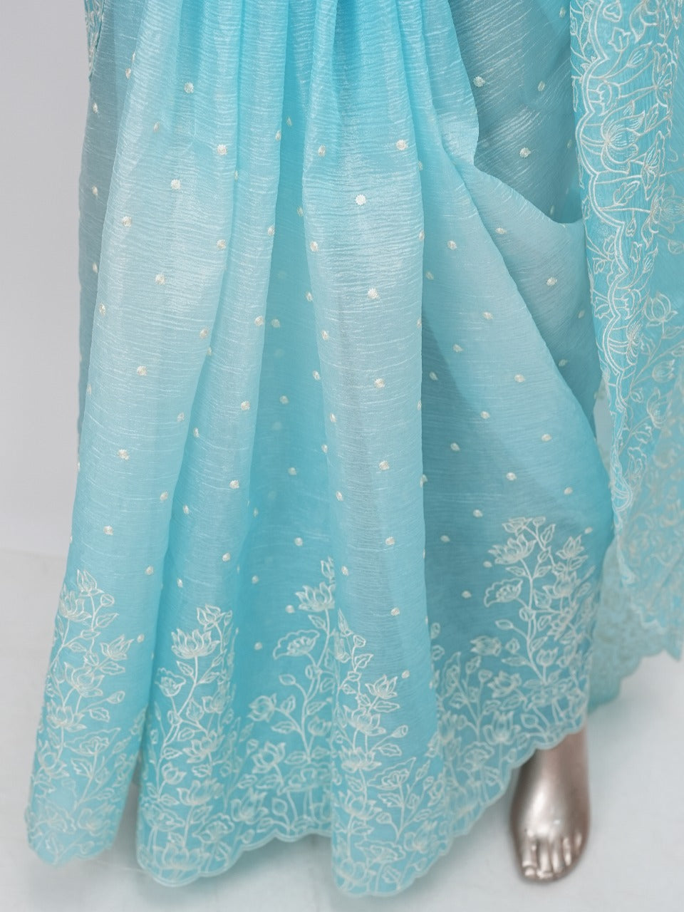 Crushed Organza Saree TSA3285