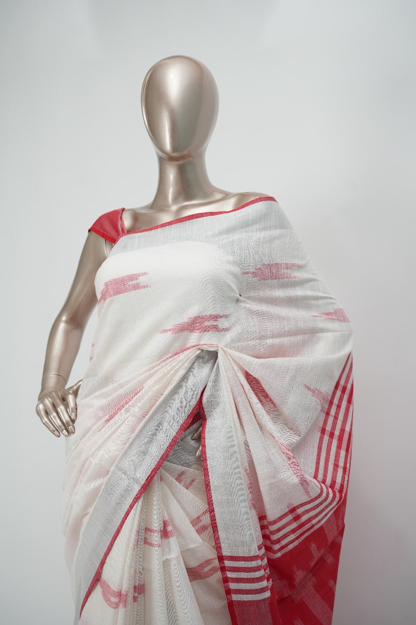 LINEN COTTON SAREE TSA1393