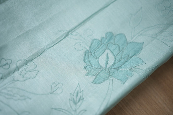 Tissue Applique Saree TSA2382