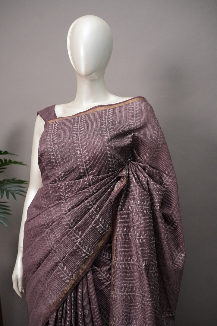 Semi Tussar Saree TSA2141