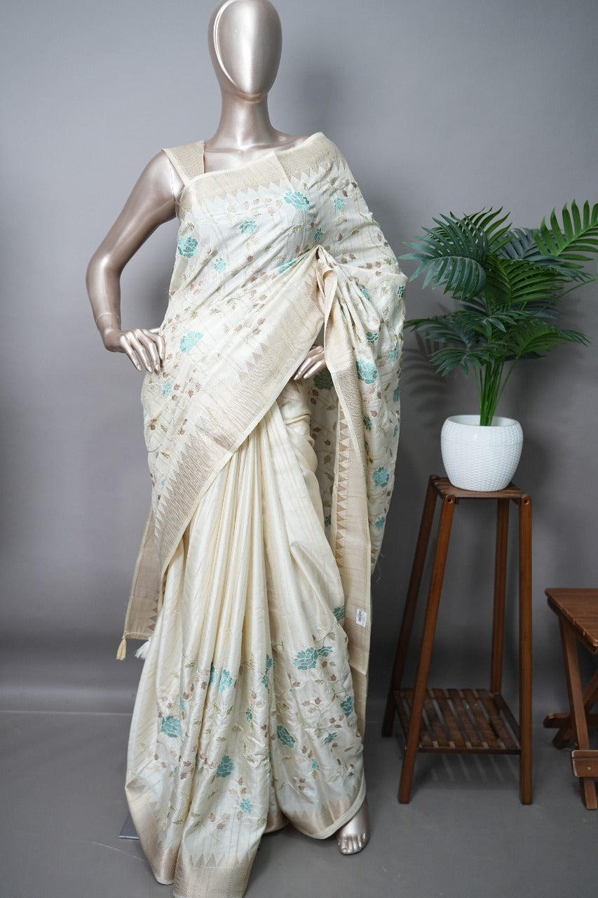 Semi-Tussar Saree TSA2413