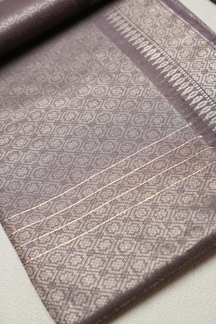 Linen Cotton Saree TSA4328
