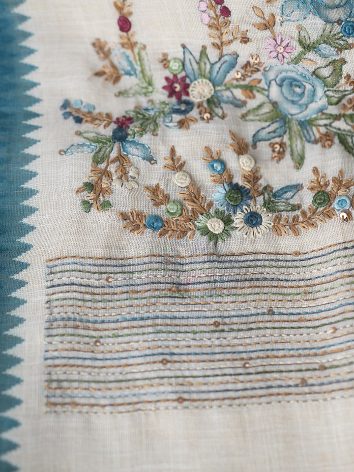 Tissue Linen Saree TSA2753