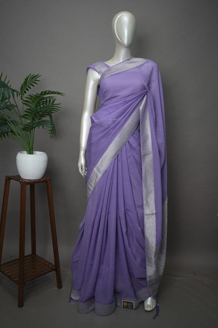 Georgette Banarasi Saree TSA383