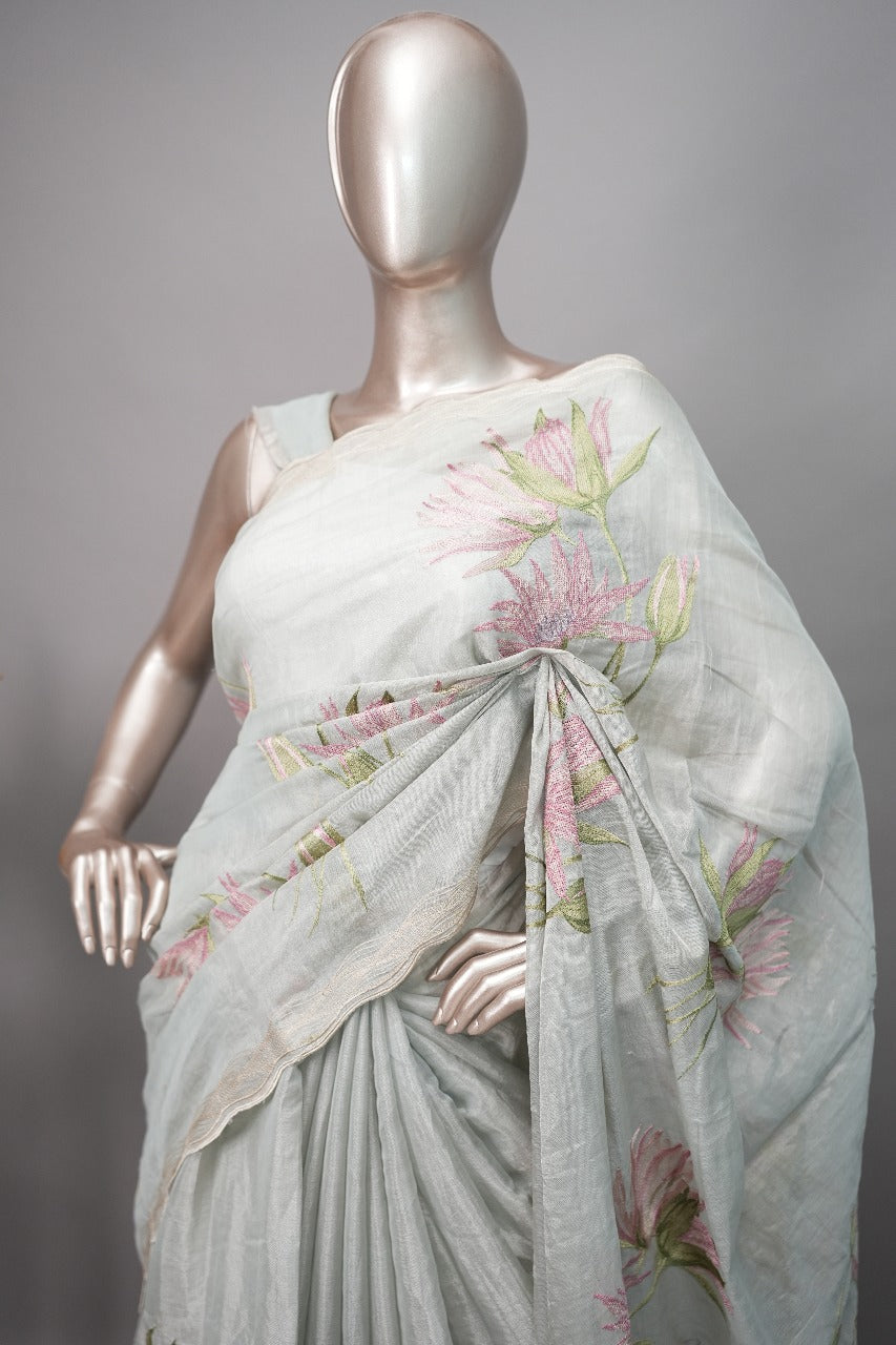Chanderi Tissue Saree TSA3270