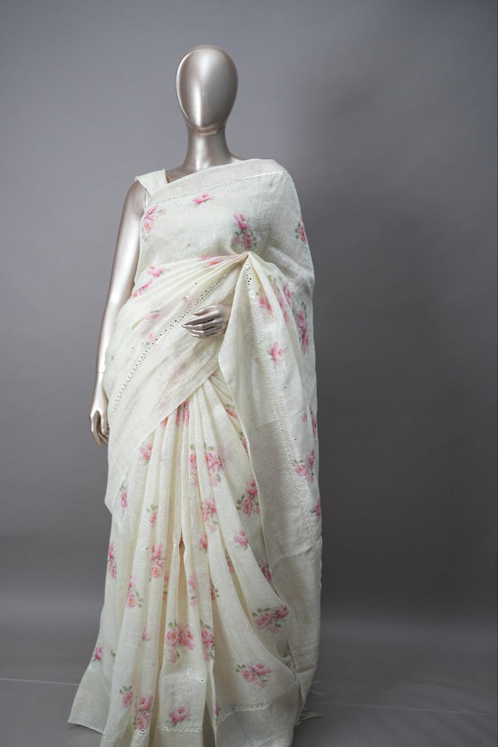 Linen Saree TSA3414