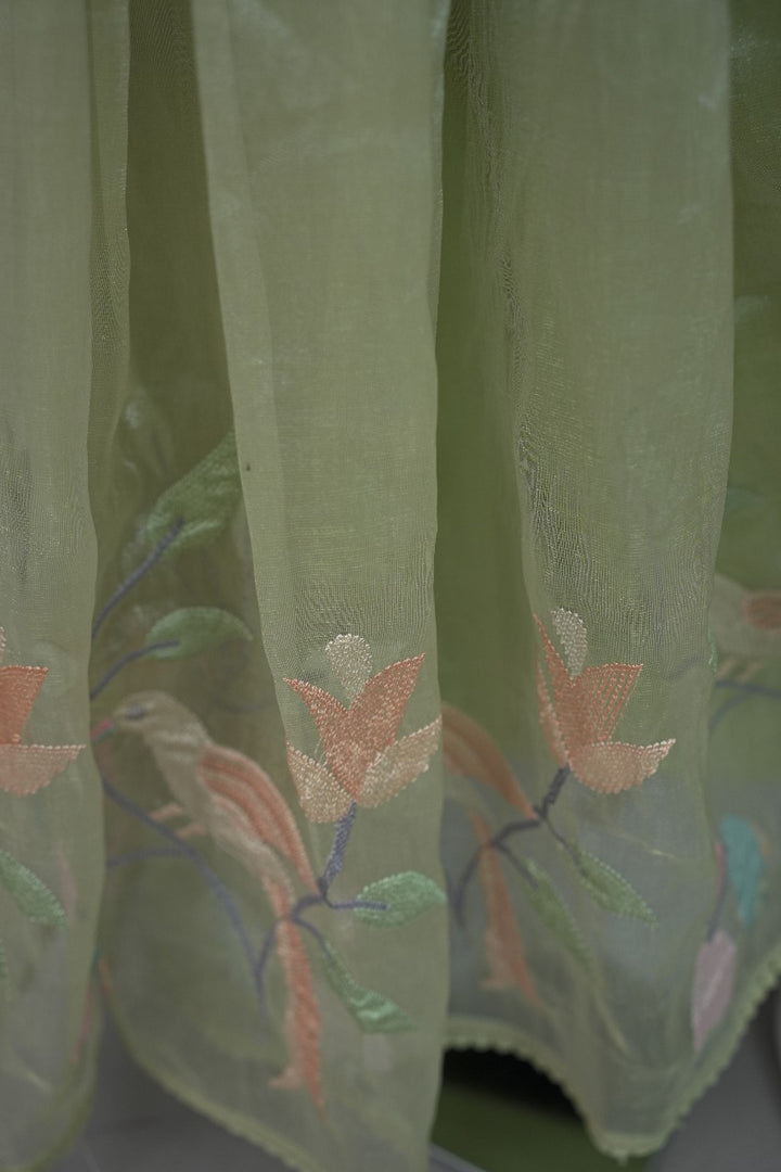 Crushed Organza Saree TSA3367