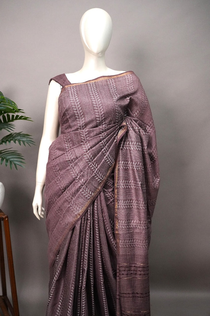 Semi Tussar Saree TSA2141