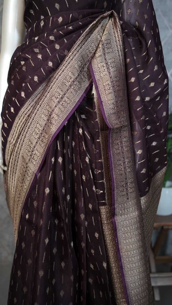 Organza Saree TSA3556