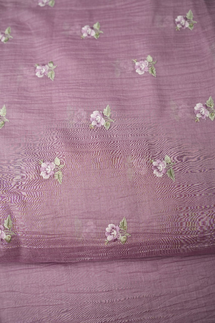 Malai Chanderi Material  Threadwork 1 TRF2396