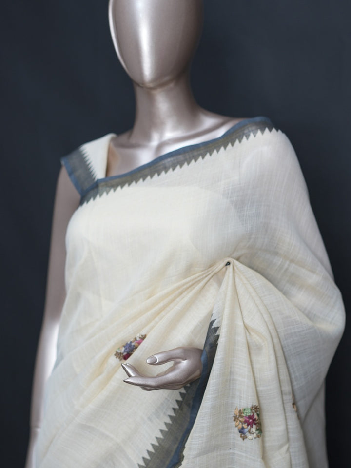 Tissue Linen Saree TSA2753