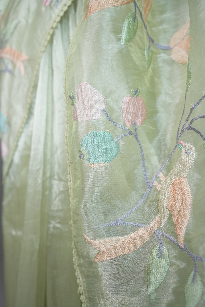 Crushed Organza Saree TSA3367