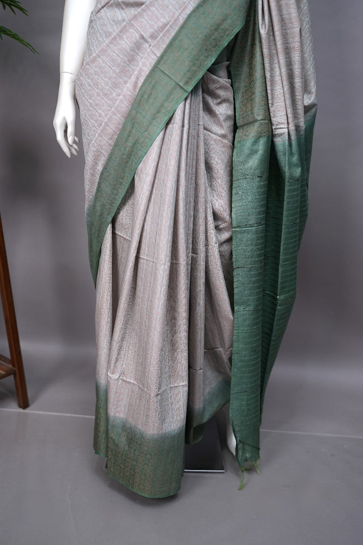 Linen Cotton Saree TSA2174