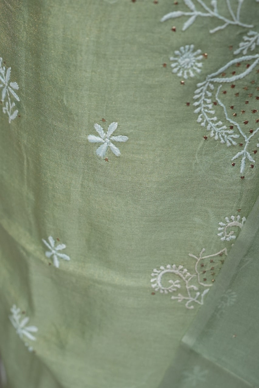 Pure Malai Banarasi Chanderi Salwar TSS2934