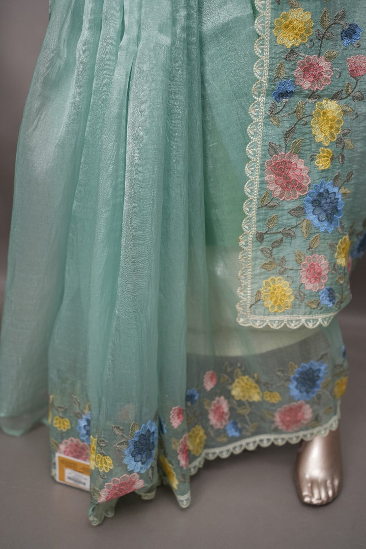 Glass Organza Saree TSA2390
