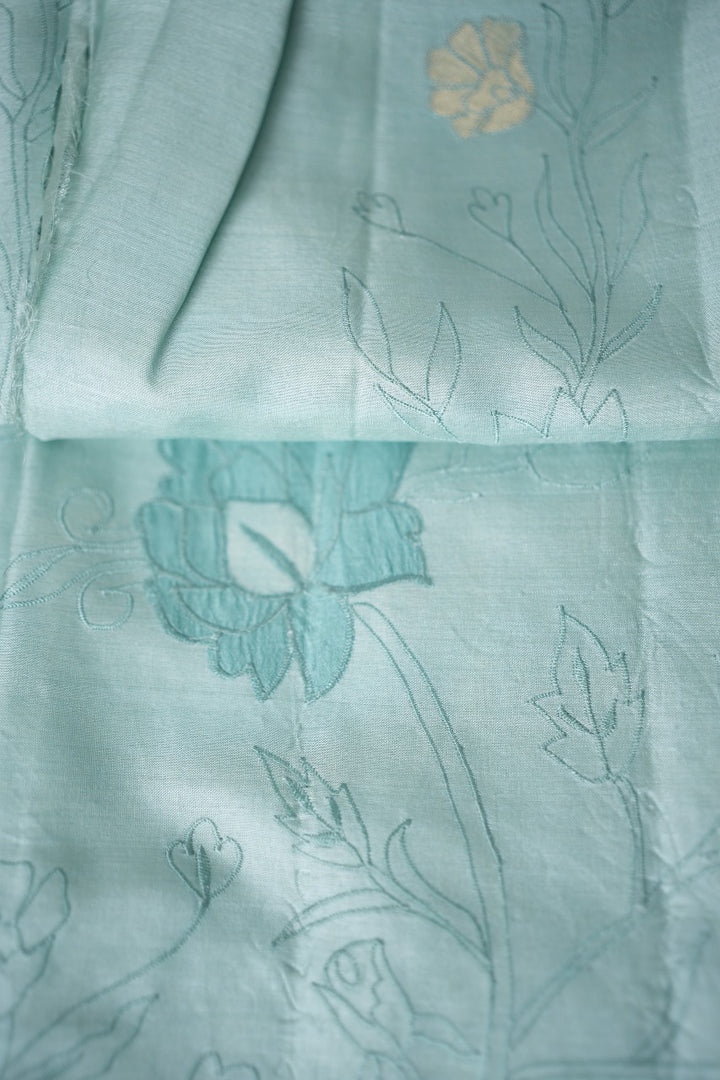 Tissue Applique Saree TSA2382
