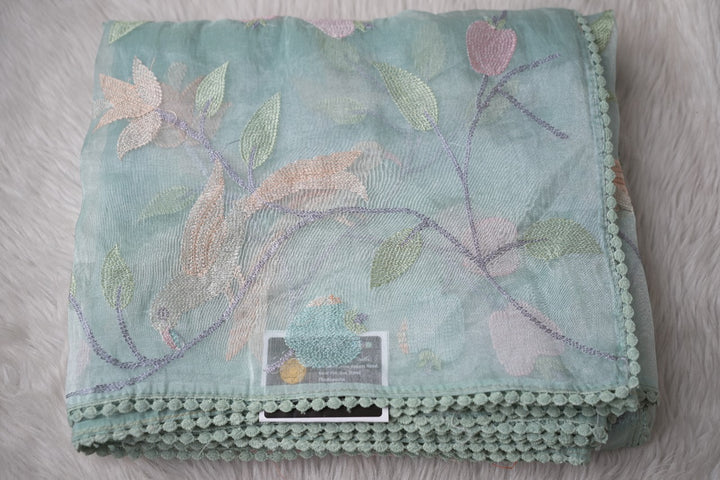 Crushed Organza Saree TSA3367