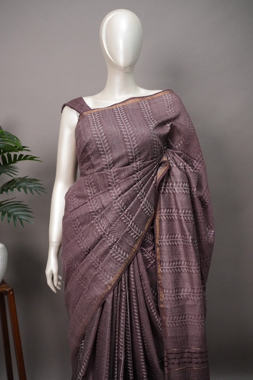 Semi Tussar Saree TSA2141