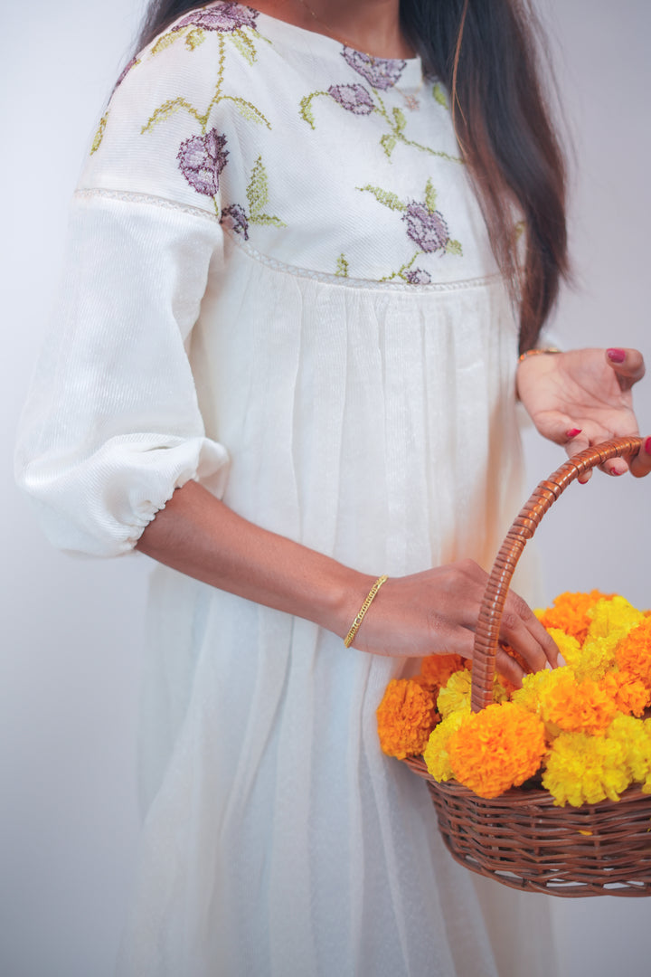 A-Line Gathered Kurta TKT1004