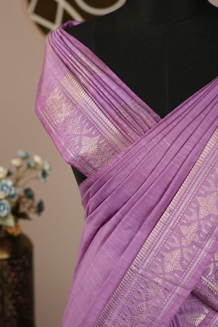 Linen Cotton Saree TSA0323