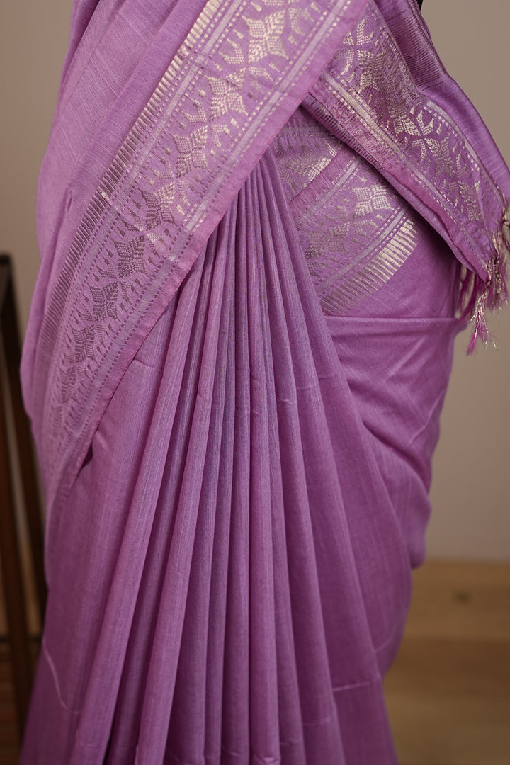 Linen Cotton Saree TSA0323