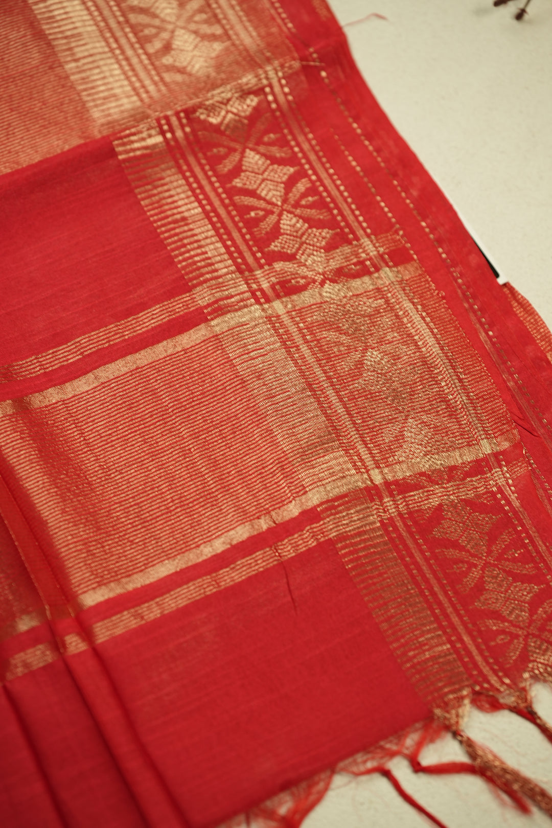 Linen Cotton Saree TSA0317