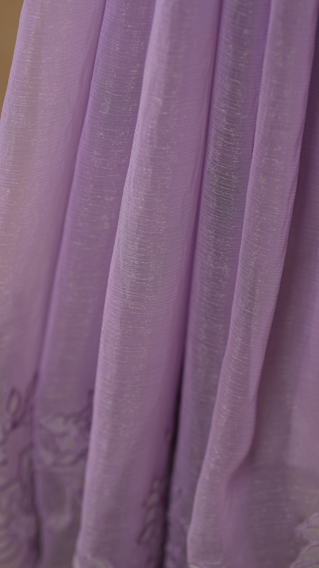 Crushed Chinnon Saree TSA0490