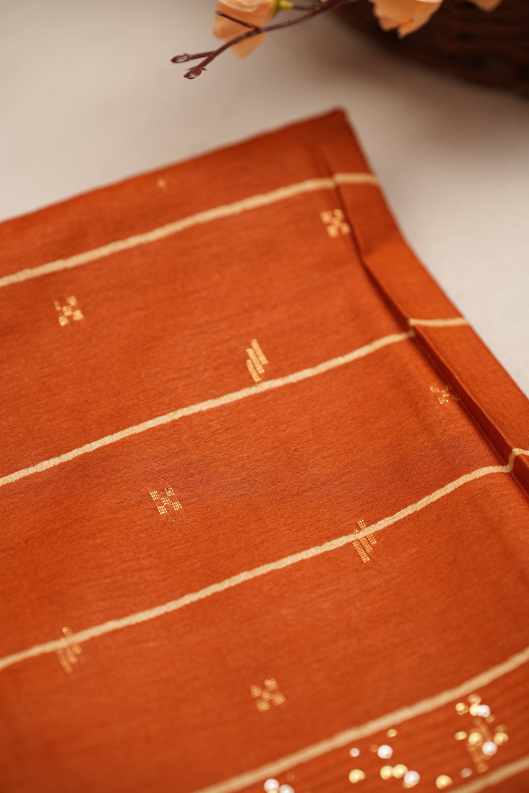 Linen Cotton Saree TSA859