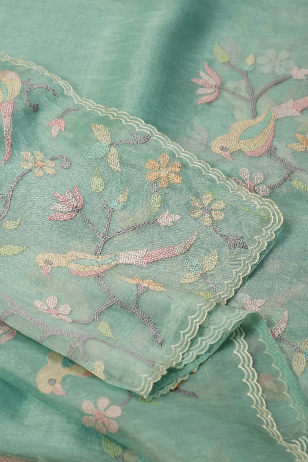 Crushed Organza Saree TSA0504