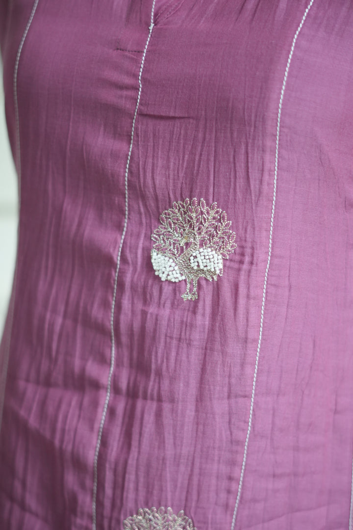 Chanderi Panel Dress  TKTA1017