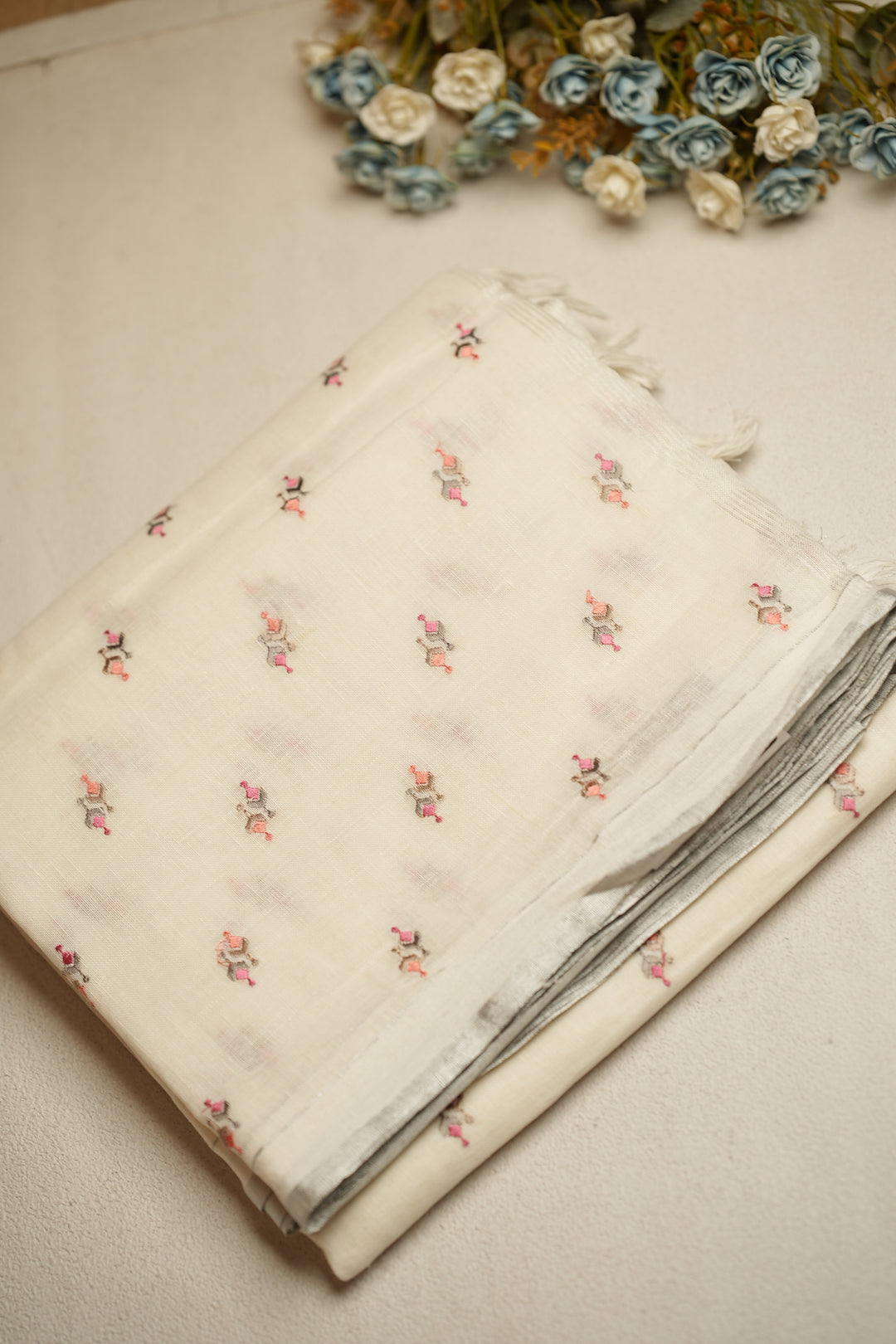 Linen Saree TSA872