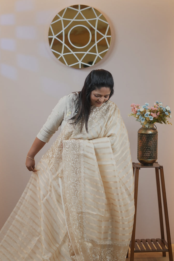 Organza Saree TSA5008