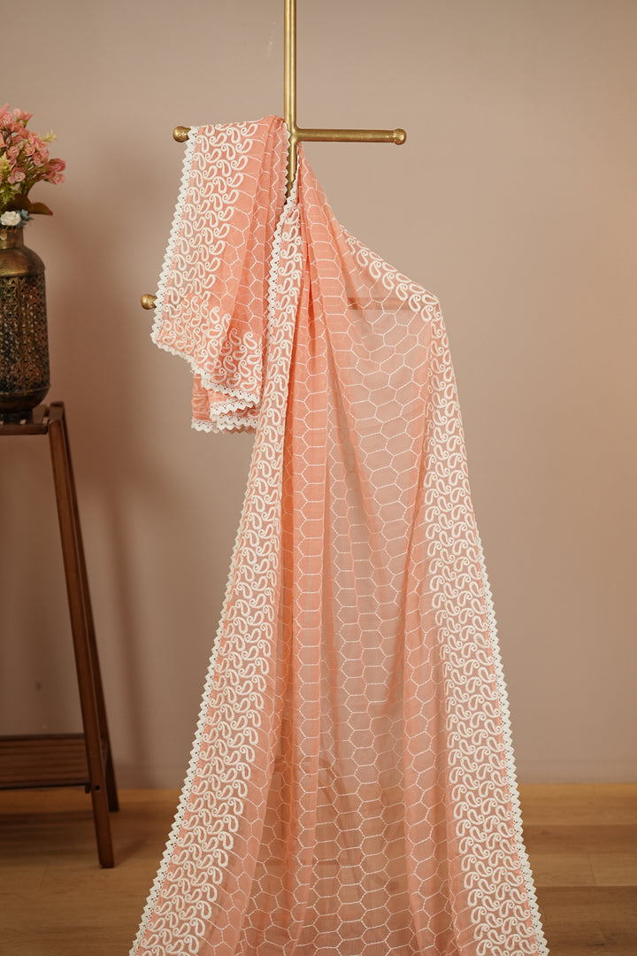 Crushed Chinon Dupatta TDA389