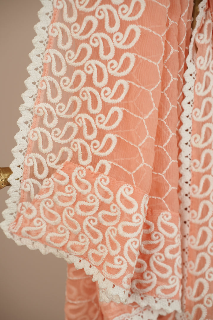 Crushed Chinon Dupatta TDA389
