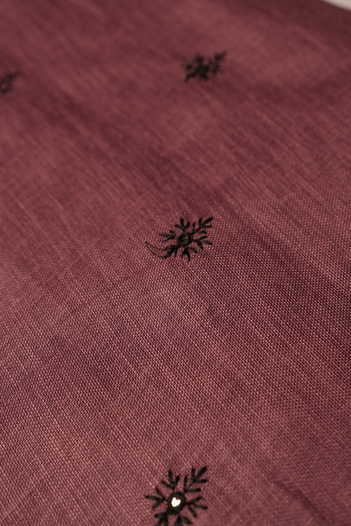 Linen Material TRF4655 Mauve